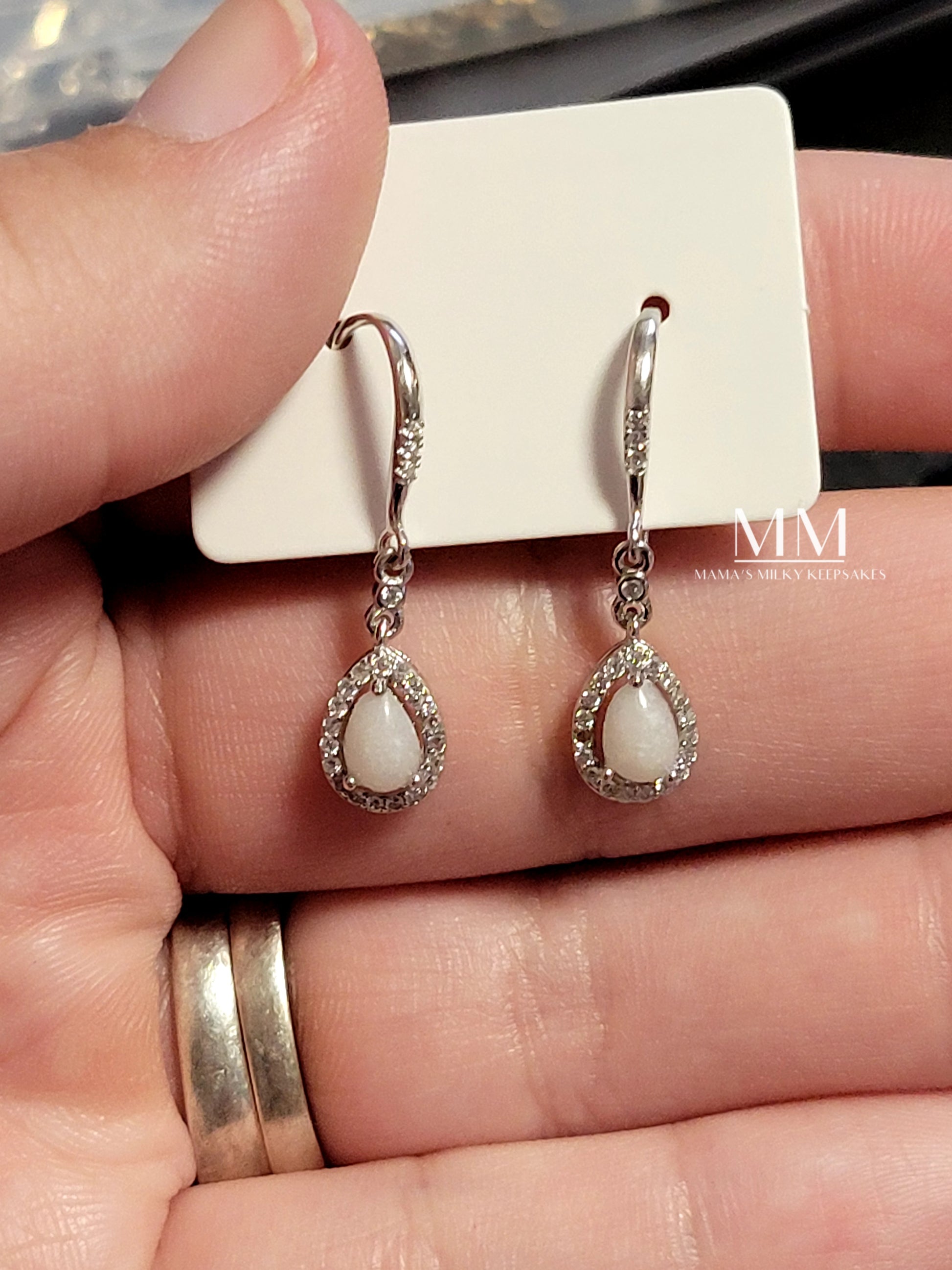 Breastmilk Pear Earrings, Cremation Pear Earrings, Keepsake Pear Earrings, Sterling Silver Pear Earrings, Hair Pear Earrings, Ash Pear Earrings, Umbilical Cord Pear Earrings, BreastmilkJewelry Pear EArrings