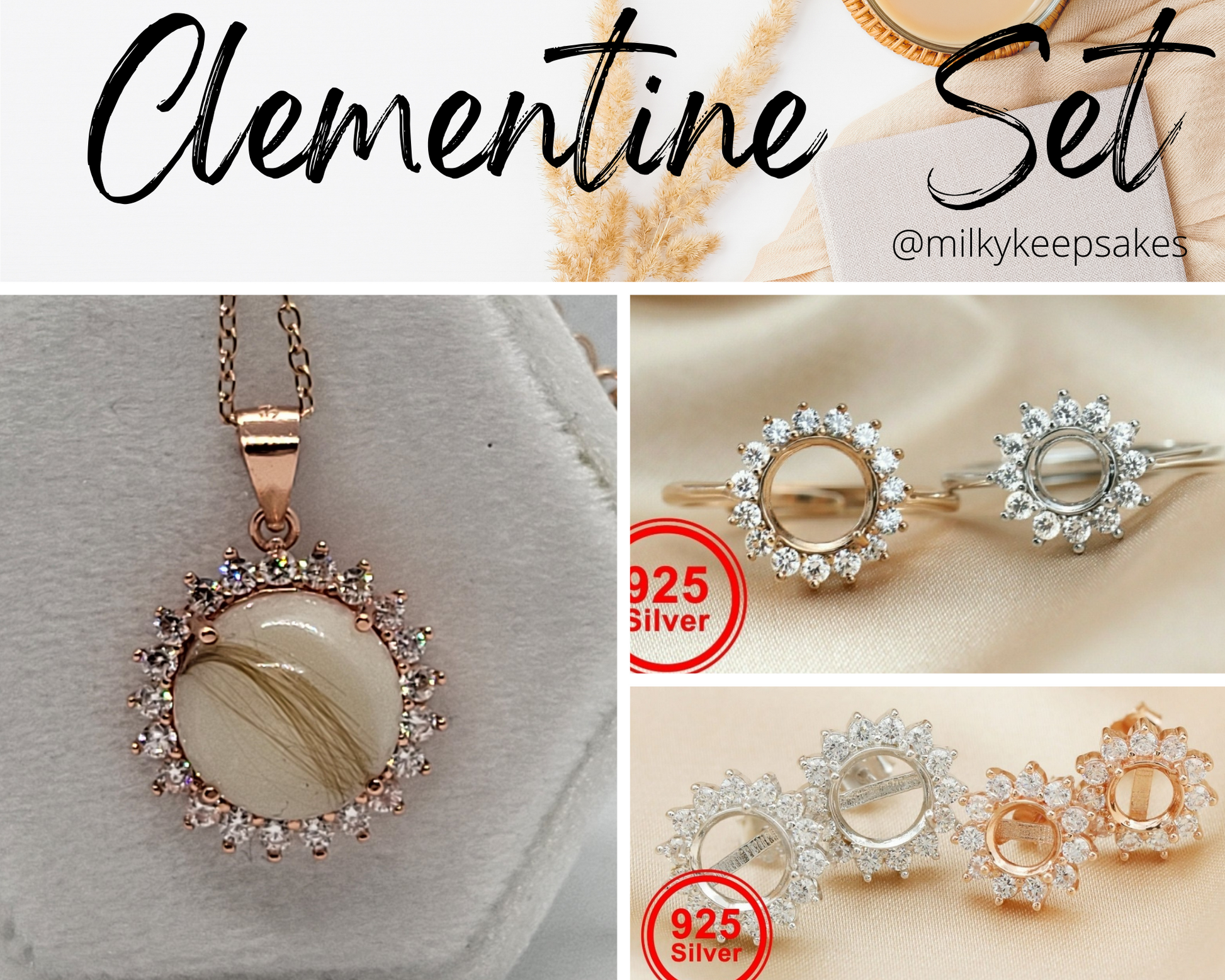 Breastmilk Round Set Cremation Round Set, Keepsake Round Set, Sterling Silver Round Set, Hair Round Set, Ash Round Set, Umbilical Cord Round Set, BreastmilkJewelry Round Set