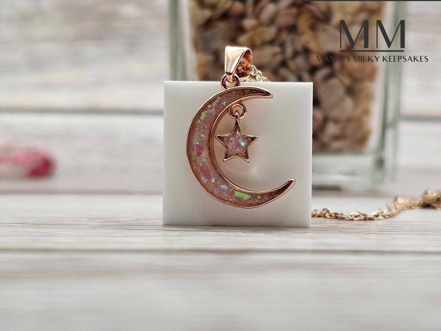 Moon and Star Pendant