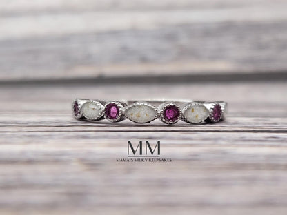 Ivy Birthstone Stacking Ring