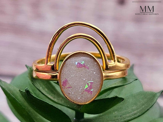 Rainbow Two Piece Ring DIY