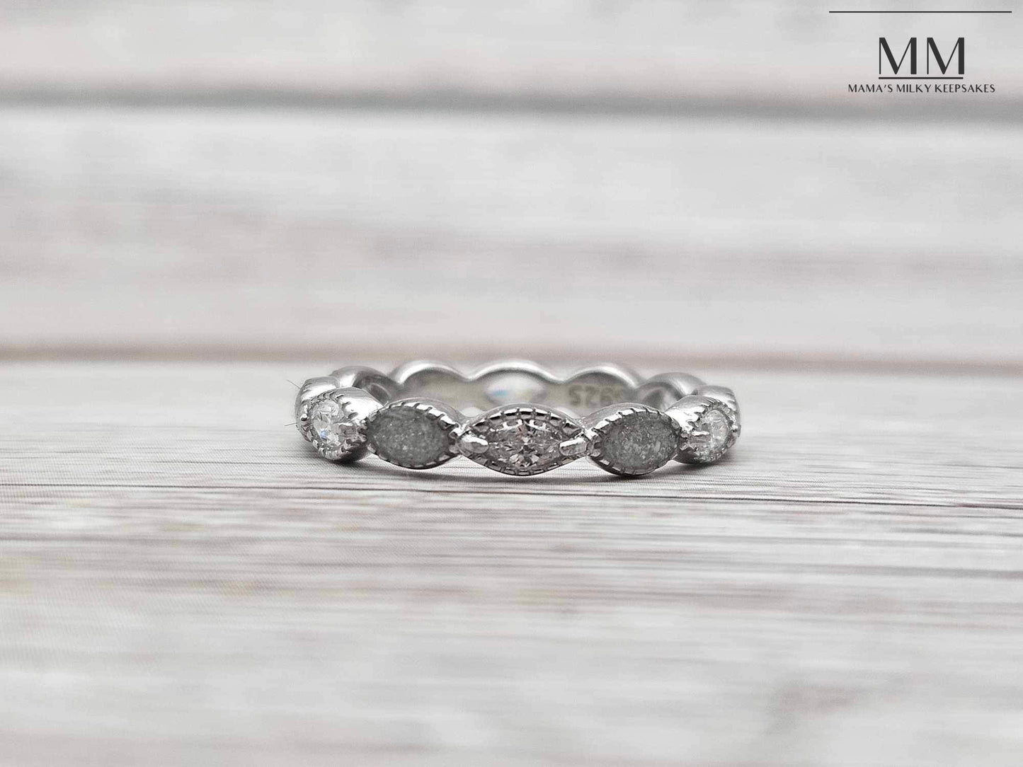 Breastmilk band ring, Cremation band ring, Keepsake Band Ring, Sterling Silver Band Ring, Hair Band Ring, Ash Band Ring, Umbilical Cord Band Ring, BreastmilkJewelry Band Ring