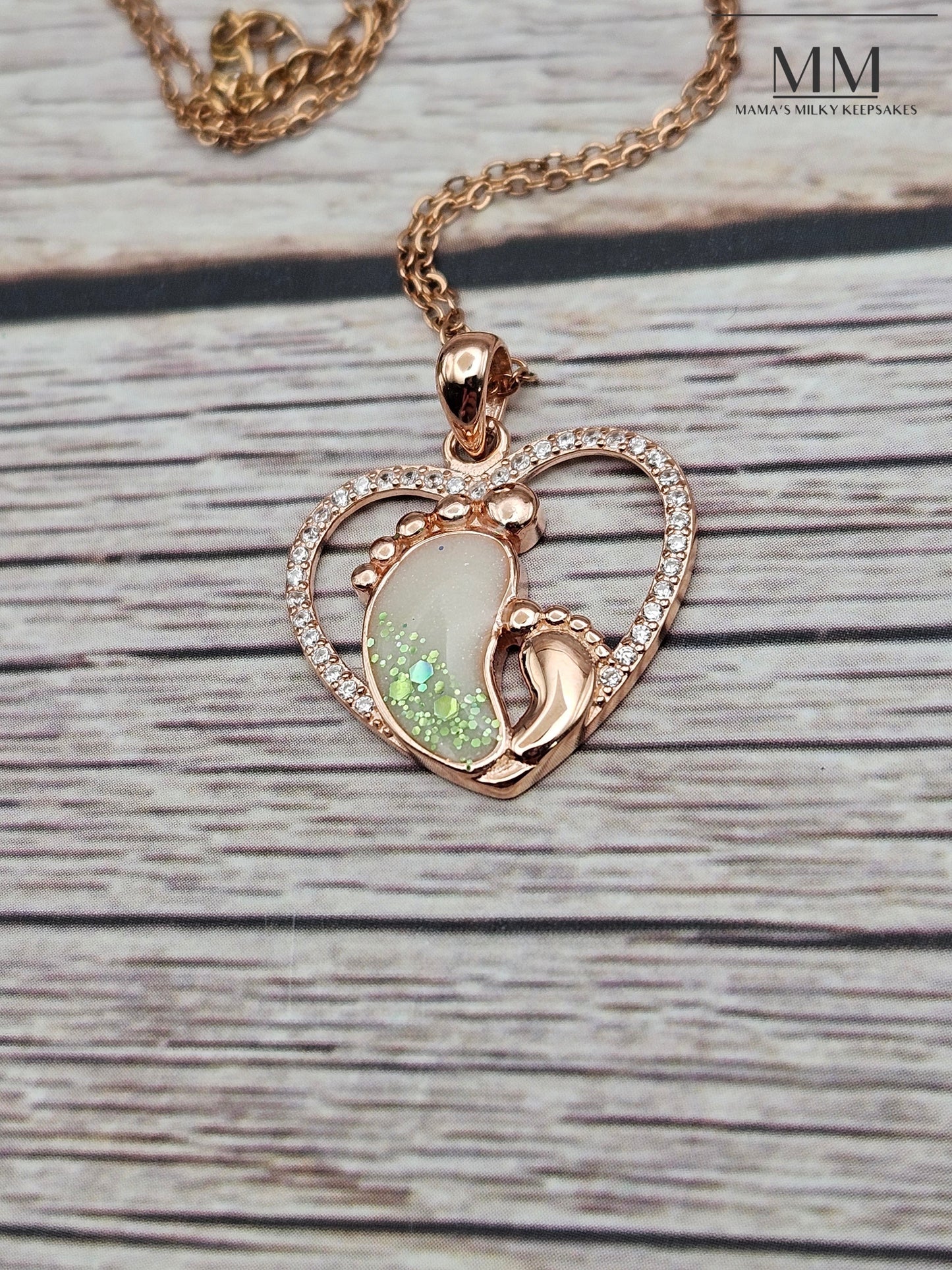 Forevermore Footprint Necklace