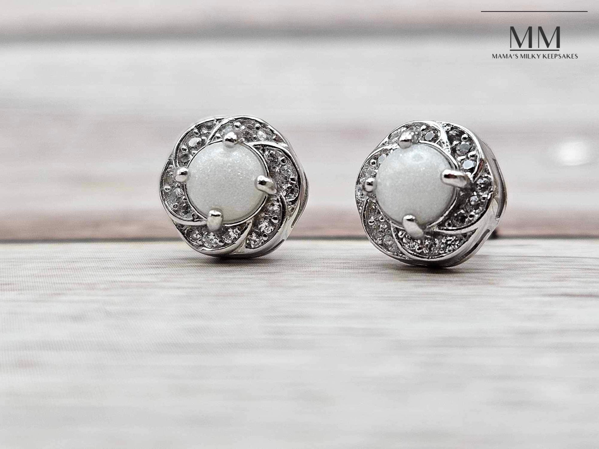 Breastmilk Round Earrings, Cremation Round Earrings, Keepsake Round Earrings, Sterling Silver Round Earrings, Hair Round Earrings, Ash Round Earrings, Umbilical Cord Round Earrings, BreastmilkJewelry Round Earrings