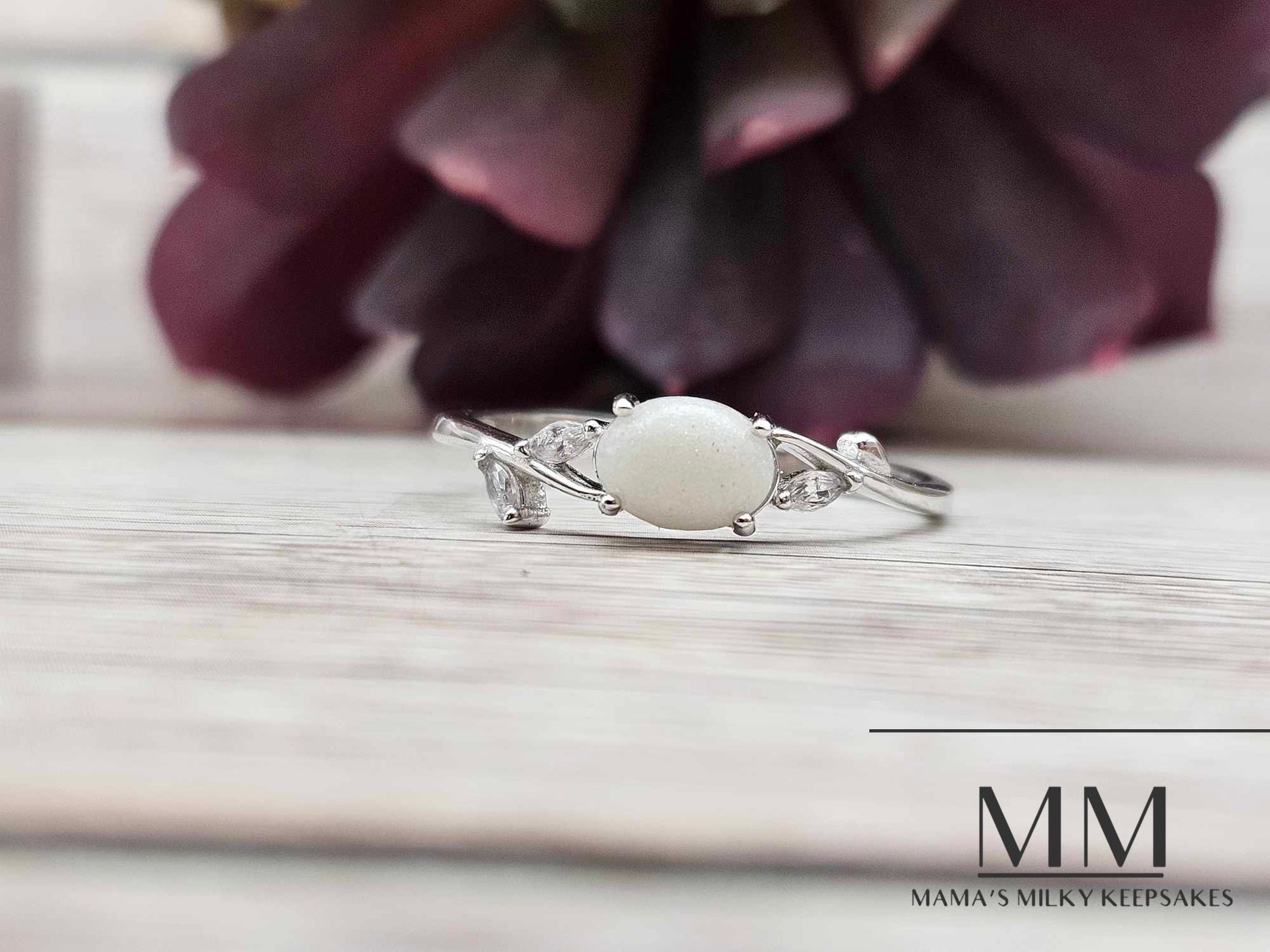 Breastmilk Oval Ring, Cremation Oval Ring, Keepsake Oval Ring, Sterling Silver Oval Ring, Hair Oval Ring, Ash Oval Ring, Umbilical Cord Oval Ring, BreastmilkJewelry Oval Ring