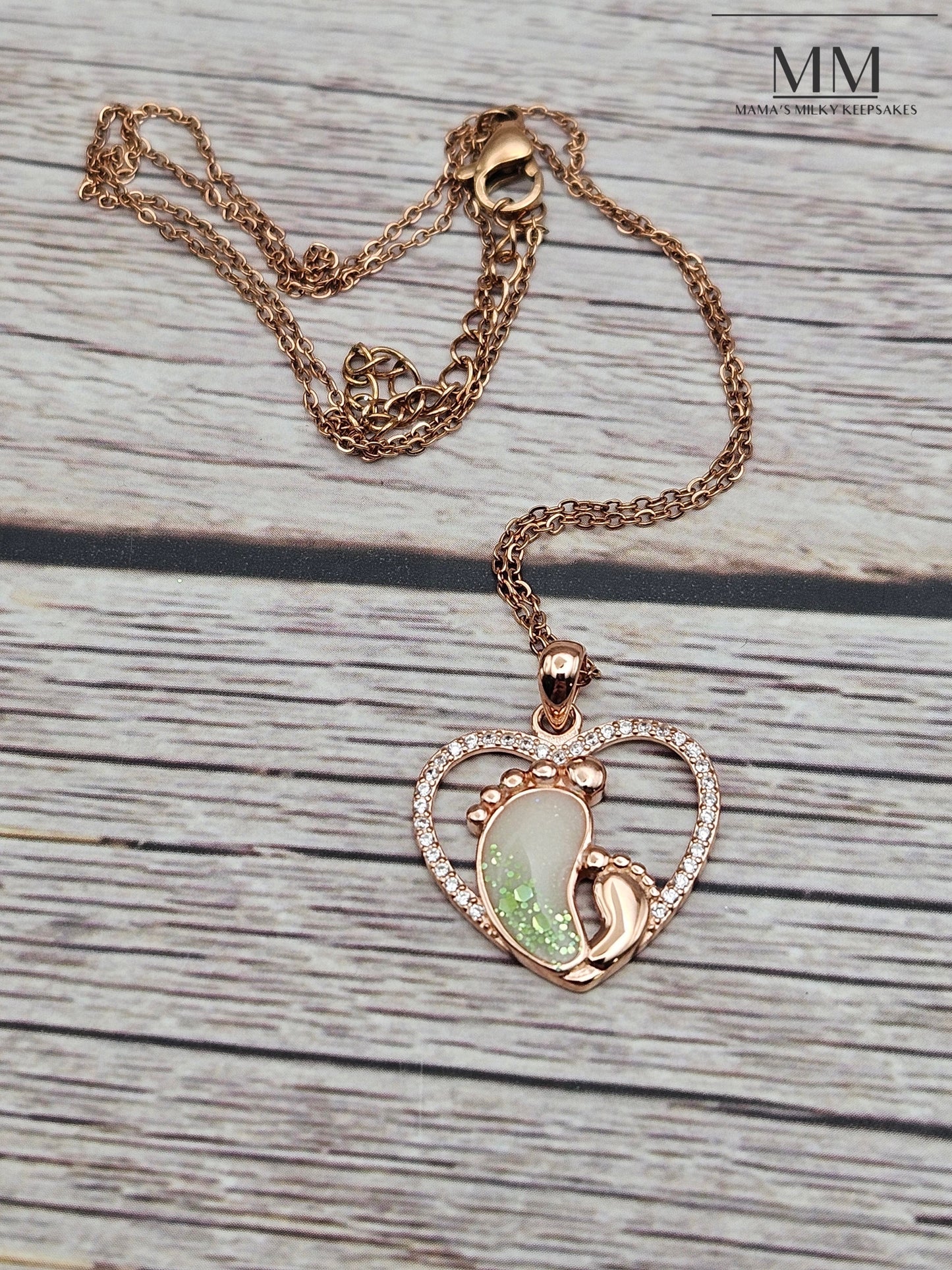 Forevermore Footprint Necklace