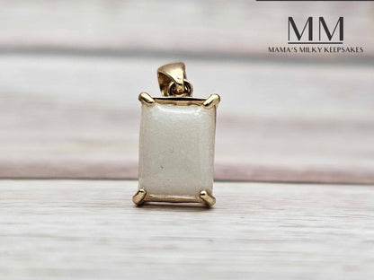 Solid Cushion Pendant 14k Gold