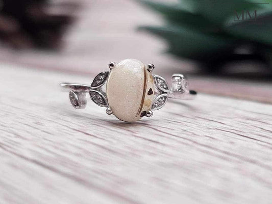 Breastmilk Oval Ring, Cremation Oval Ring, Keepsake Oval Ring, Sterling Silver Oval Ring, Hair Oval Ring, Ash Oval Ring, Umbilical Cord Oval Ring, BreastmilkJewelry Oval Ring