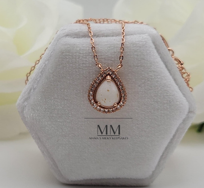 Breastmilk Pear Pendant, Cremation Pear Pendant, Keepsake Pear Pendant, Sterling Silver Pear Pendant, Hair Pear Pendant, Ash Pear Pendant, Umbilical Cord Pear Pendant, BreastmilkJewelry Pear Pendant