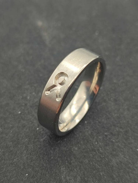 Awareness Ribbon Inlay Ring