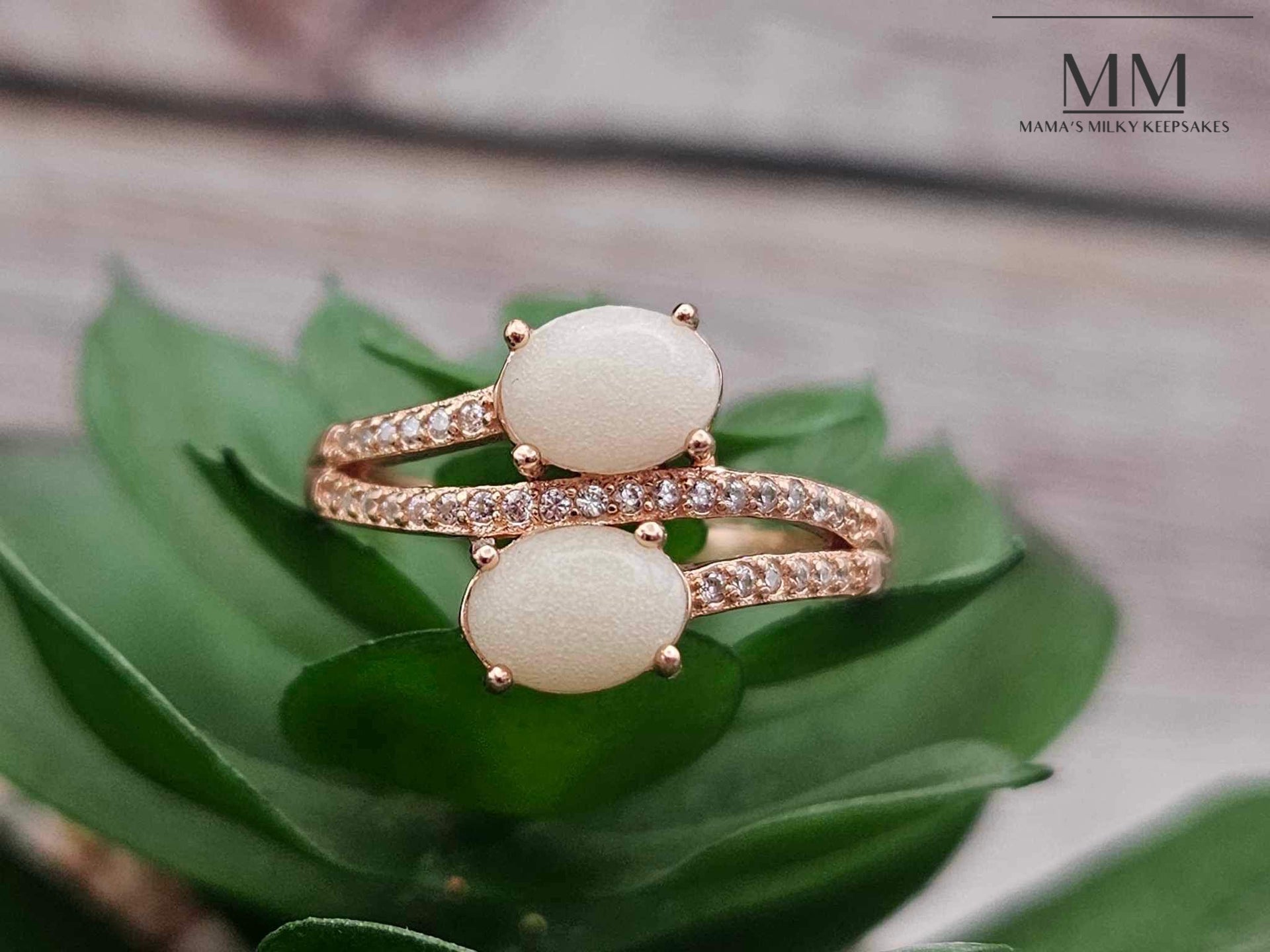 Rose Gold Precious Mammary Keepsakes Juliette Ring