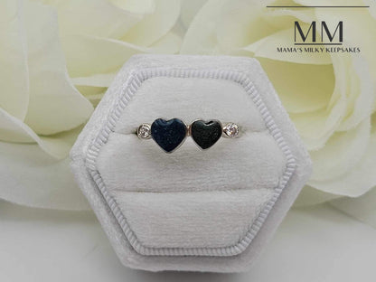 Sawyer Double Heart Ring