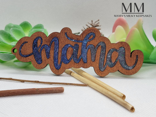 Wooden Ornament Keychain