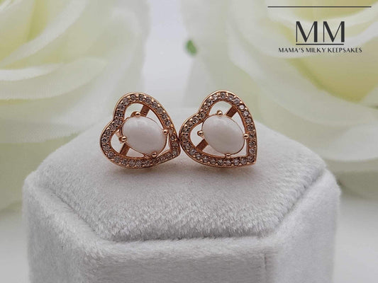 Melanie Oval Studded Earrings