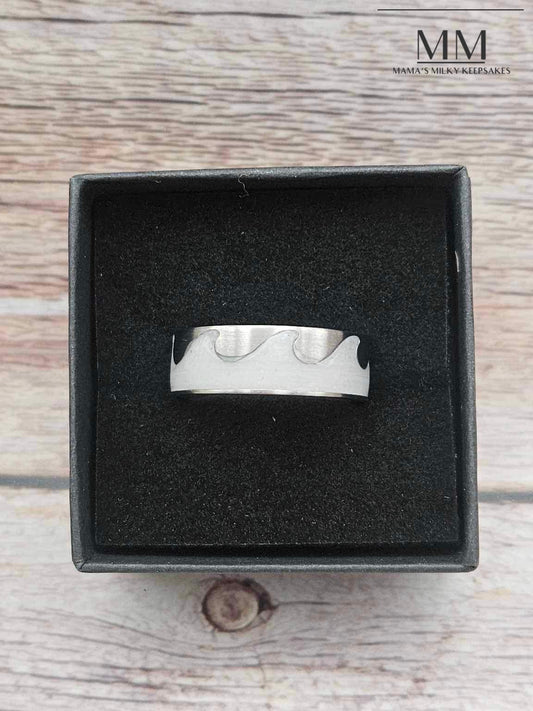 Miles Wavy Inlay Ring