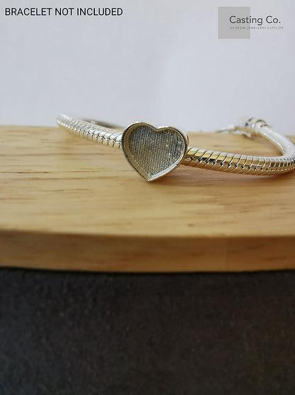 Simple Heart Pandora Bead Charm