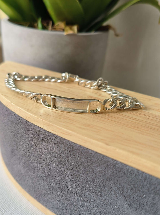 Thick Chain Inlay Bracelet