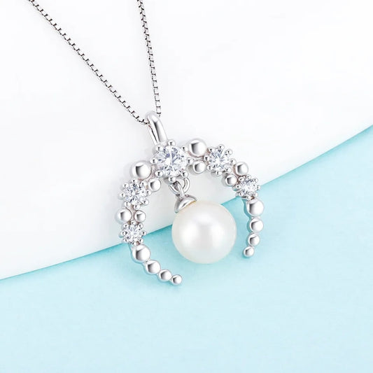 New Moon Pearl Necklace