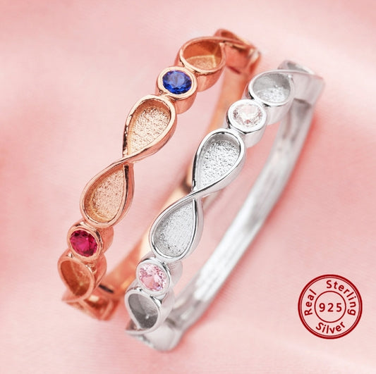 Infinity Birthstone Band