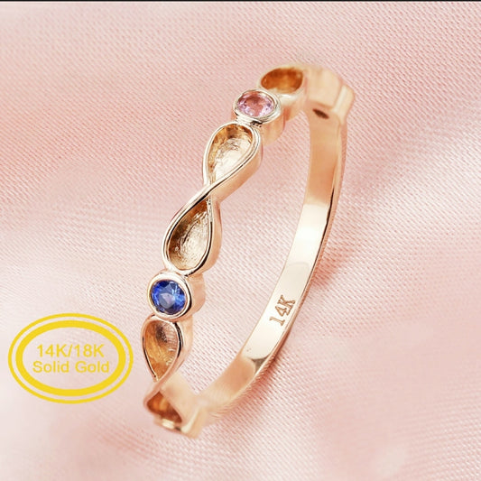 Eternity Birthstone Band 14k