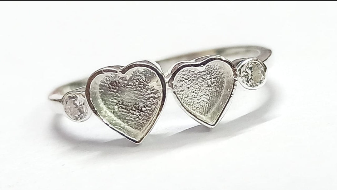 Sawyer Double Heart Ring