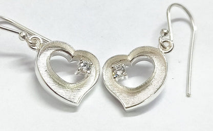 Heart Birthstone Earrings