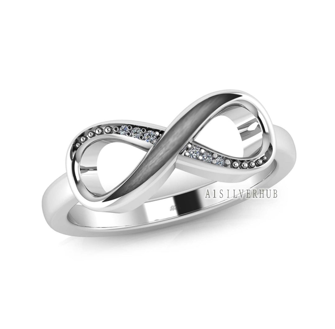 Infinity Birthstone Inlay Ring